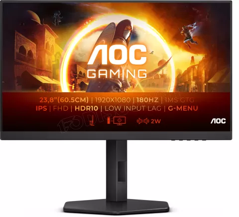 Photo de Ecran 24" AOC Gaming 24G4XE Full HD 180Hz (Noir)