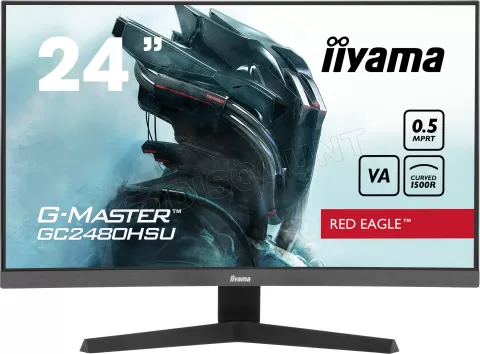 Photo de Ecran 24" Iiyama G-Master Red Eagle GC2480HSU-B1 Full HD 180Hz (Noir)