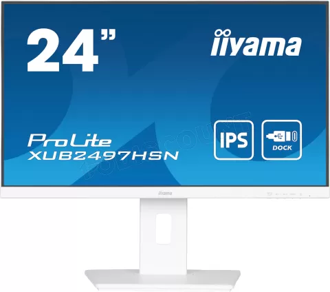 Photo de Ecran 24" Iiyama ProLite XUB2497HSN-W2 Quad HD 100Hz (Blanc)