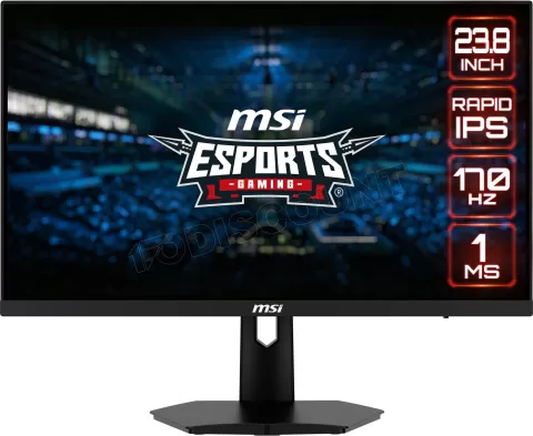 Photo de Ecran 24" MSI Gaming G244F E2 Full HD 180Hz (Noir)