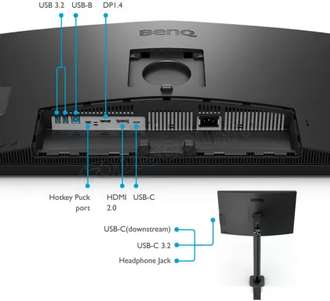 Photo de Ecran 27" BenQ DesignVue PD2706UA 4K Ultra HD (Noir)