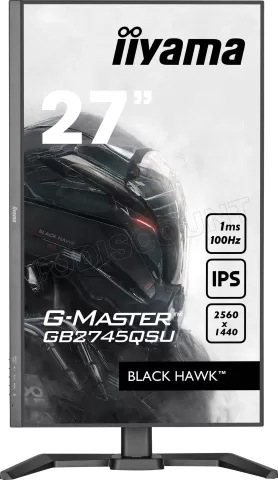 Photo de Ecran 27" Iiyama G-Master Black Hawk GB2745QSU-B2 Quad HD 100Hz (Noir)