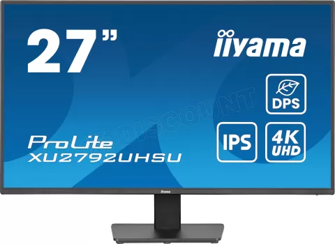 Photo de Ecran 27" Iiyama ProLite XU2792UHSU-B6 4K Ultra HD (Noir)