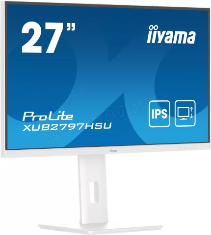 Photo de Ecran 27" Iiyama ProLite XUB2797HSU-W2 Quad HD 100Hz (Blanc)