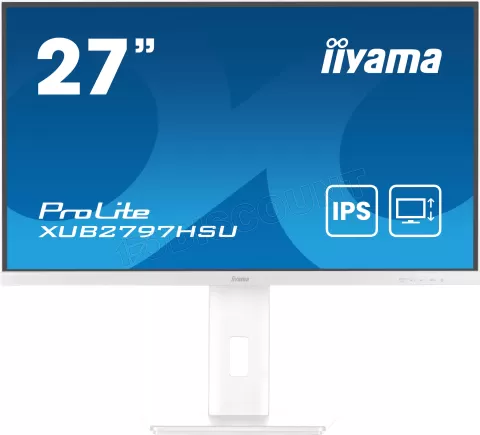 Photo de Ecran 27" Iiyama ProLite XUB2797HSU-W2 Quad HD 100Hz (Blanc)