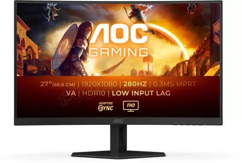 Photo de Ecran incurvé 27" AOC Gaming C27G4ZXE Full HD 280Hz (Noir)