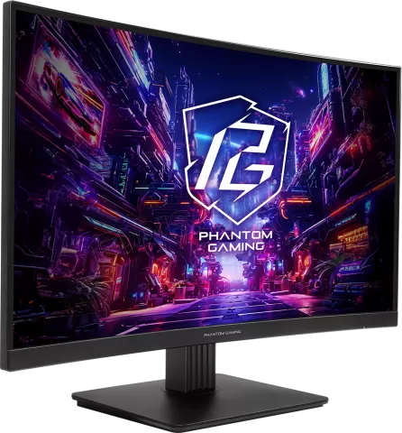 Photo de Ecran incurvé 27" ASRock Phantom Gaming PG27QRT1B Quad HD 180Hz (Noir)