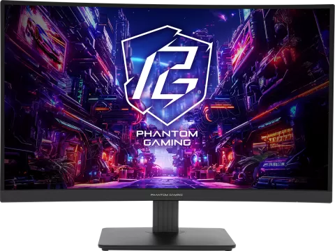 Photo de Ecran incurvé 27" ASRock Phantom Gaming PG27QRT1B Quad HD 180Hz (Noir)