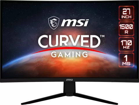 Photo de Ecran incurvé 27" MSI Gaming G273CQ Quad HD 170Hz (Noir)