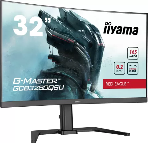 Photo de Ecran incurvé 32" Iiyama G-Master Red Eagle GCB3280QSU-B1 QHD 165Hz (Noir)