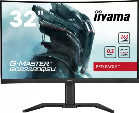 Photo de Ecran incurvé 32" Iiyama G-Master Red Eagle GCB3280QSU-B1 QHD 165Hz (Noir)