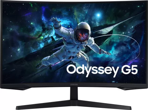 Photo de Ecran incurvé 32" Samsung Odyssey G5 G55C Quad HD 165Hz (Noir)