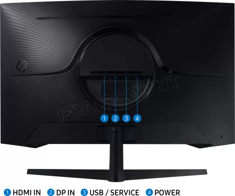 Photo de Ecran incurvé 32" Samsung Odyssey G5 G55C Quad HD 165Hz (Noir)