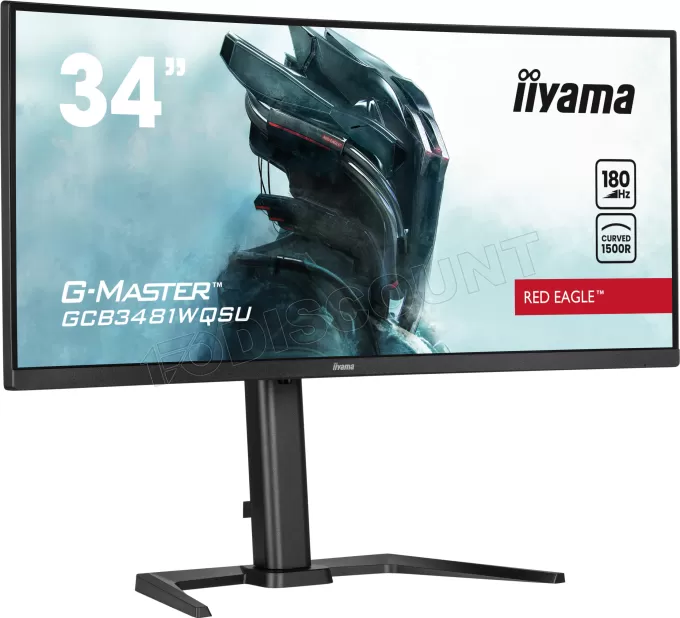 Ecran incurvé 34" Iiyama G-Master Red Eagle GCB3481WQSU-B1 4K Ultra HD 180Hz (Noir)