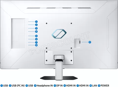 Photo de Ecran incurvé 43" Samsung Odyssey Neo G7 G70NC 4K Ultra HD 144Hz (Noir)