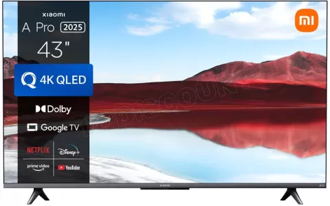 Photo de Ecran/TV 43" Xiaomi QLed A Pro Smart Living 4K (Noir)