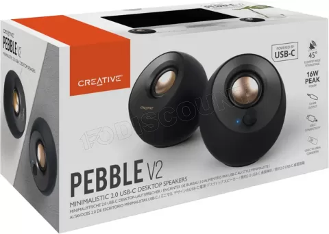 Photo de Enceintes Creative Pebble V2 (Noir)