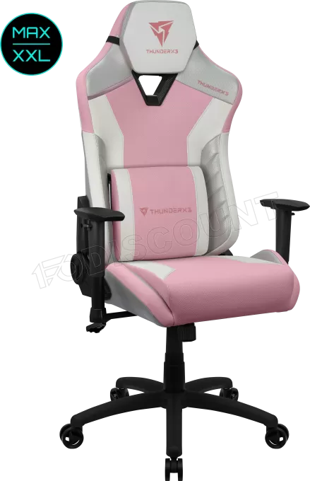 Fauteuil Gamer ThunderX3 TC3 Max (Blanc/Rose)