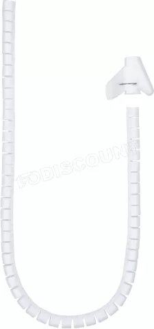 Photo de Gaîne Organisateur de câbles Nanocable 2m x 25mm avec outil de pose (Blanc)