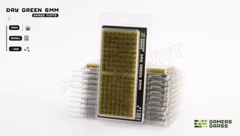 Photo de Gamers Grass - Dry Green 6mm - Small