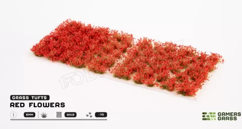 Photo de Gamers Grass - Red Flowers