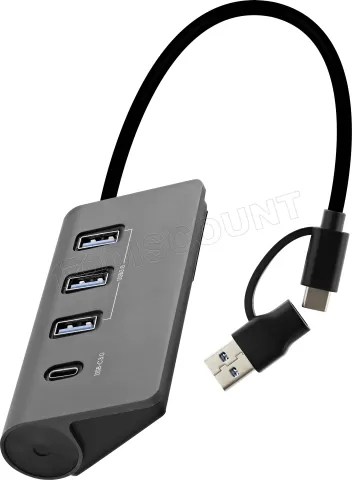 Photo de Hub USB 3.0 T'nB - 3x USB-A + 1x USB-C