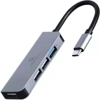 Photo de Hub USB-C 3.1 CableXpert - 4 ports (Gris)