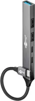 Photo de Hub USB-C 3.2 Goobay Slim - 5 ports (Gris)