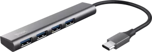 Photo de Hub USB-C 3.2 Trust Halyx - 4 ports (Gris)