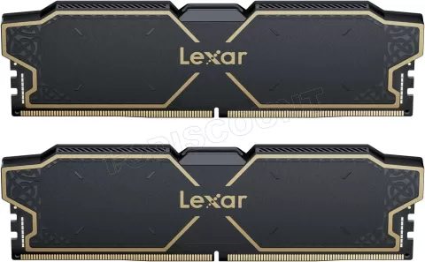 Photo de Kit Barrettes mémoire 16Go (2x8Go) DIMM DDR5 Lexar Thor OC 6000MHz (Noir)