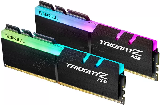 Kit Barrettes mémoire 32Go (2x16Go) DIMM DDR4 G.Skill Trident Z RGB 3200Mhz (Noir)