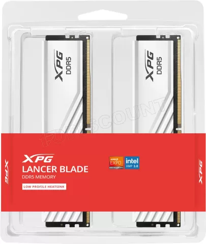 Barrette mémoire 16Go DIMM DDR5 Adata XPG Lancer RGB 6000MHz (Noir) à prix  bas