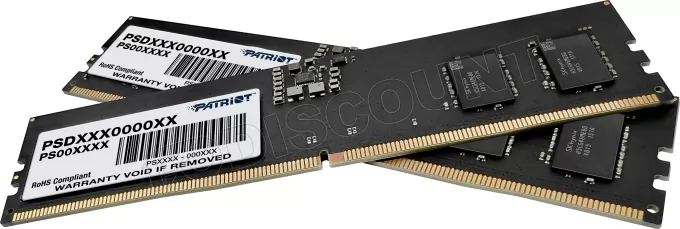 Kit Barrettes mémoire 32Go (2x16Go) DIMM DDR5 Patriot Signature Line 5600MHz (Noir)