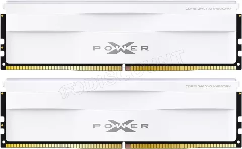 Photo de Kit Barrettes mémoire 32Go (2x16Go) DIMM DDR5 Silicon Power XPower Zenith 6000Mhz (Blanc)