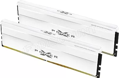 Kit Barrettes mémoire 32Go (2x16Go) DIMM DDR5 Silicon Power XPower Zenith 6000Mhz (Blanc)