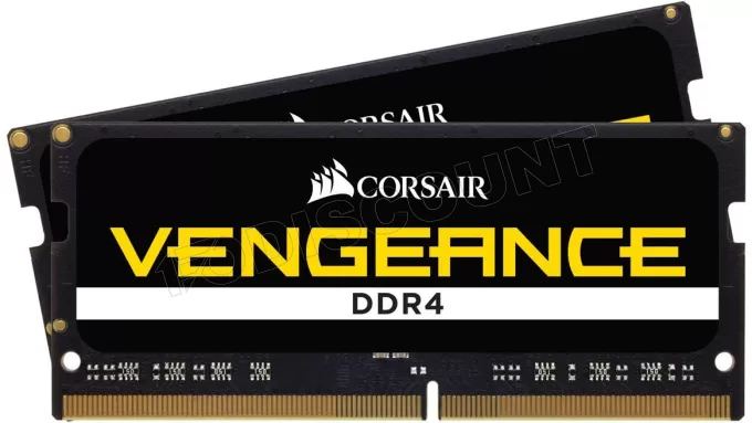 Kit Barrettes mémoire SODIMM DDR4 Corsair Vengeance  2667Mhz 32Go (2x16Go) (Noir)