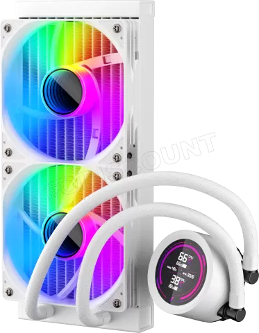 Photo de Kit Watercooling AIO 1stPlayer TS4 RGB - 240mm (Blanc)