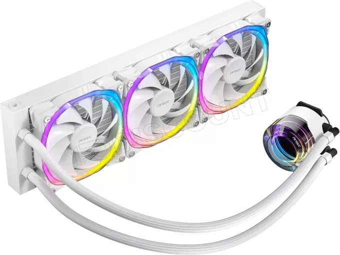 Kit Watercooling AIO Antec Vortex RGB - 360mm (Blanc)