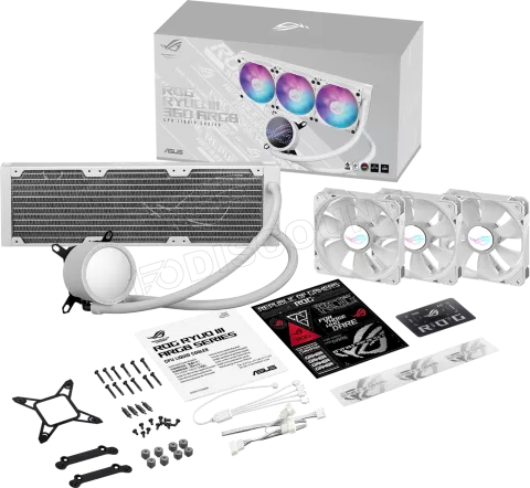 Photo de Kit Watercooling AIO Asus Rog Ryuo III RGB - 360mm (Blanc)