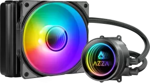 Photo de Kit Watercooling AIO Azza Galeforce RGB - 120mm (Noir)