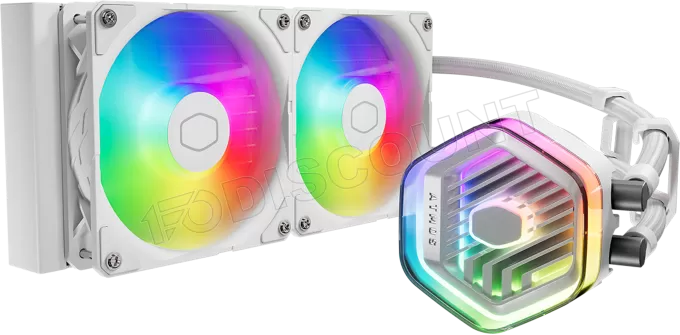 Kit Watercooling AIO Cooler Master MasterLiquid Atmos RGB - 240mm (Blanc)