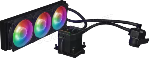 Photo de Kit Watercooling AIO Cooler Master MasterLiquid Sub-Zero Evo RGB - 360mm (Noir)