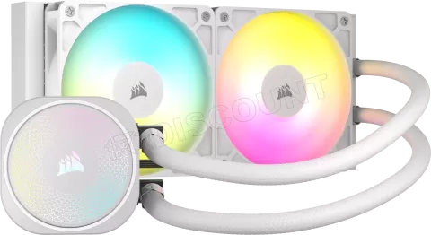 Photo de Kit Watercooling AIO Corsair Nautilus RGB - 240mm (Blanc)