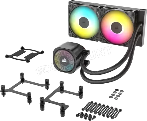 Photo de Kit Watercooling AIO Corsair Nautilus RGB - 240mm (Noir)