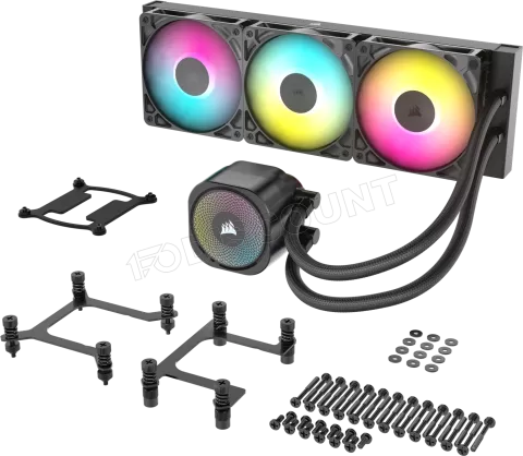 Photo de Kit Watercooling AIO Corsair Nautilus RGB - 360mm (Noir)