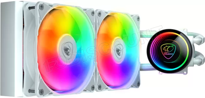 Kit Watercooling AIO Cougar Poseidon Elite RGB - 240mm (Blanc)