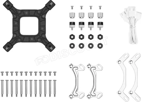 Photo de Kit Watercooling AIO DeepCool LE720 RGB - 360mm (Blanc)