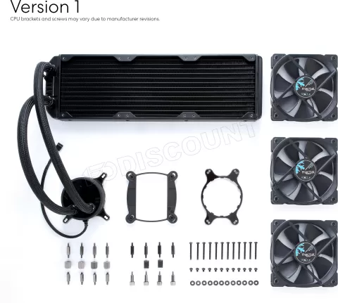 Photo de Kit Watercooling AIO Fractal Design Celsius S - 360mm (Noir)