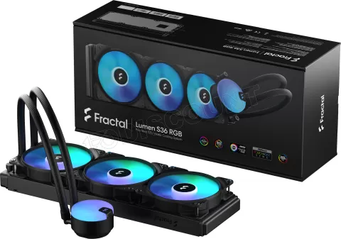 Photo de Kit Watercooling AIO Fractal Design Lumen S V2 RGB - 360mm (Noir)