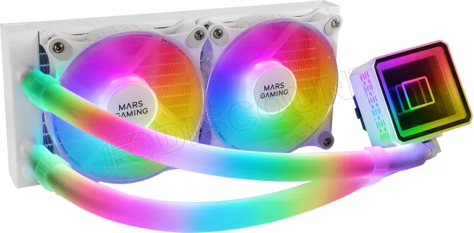 Kit Watercooling AIO Mars Gaming ML-Ultra RGB - 240mm (Blanc)